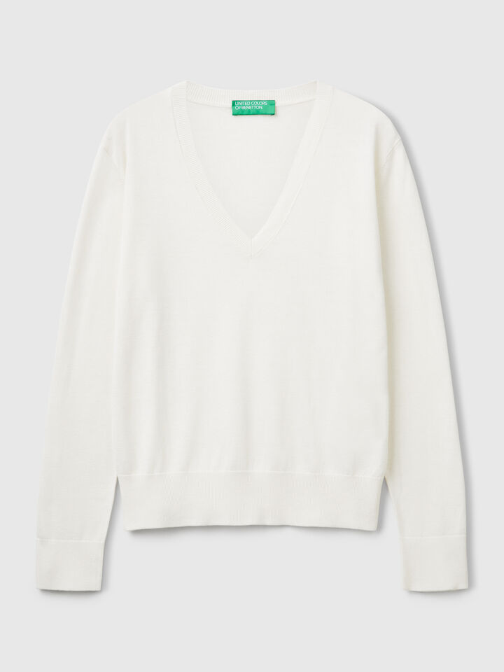 V NECK SWEATER L/S Women image number 5